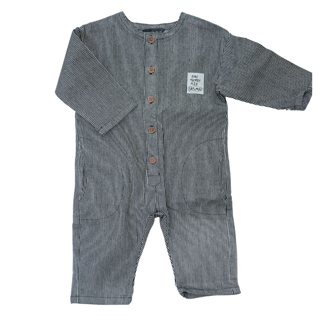 Denim railroad jumper in Forest
