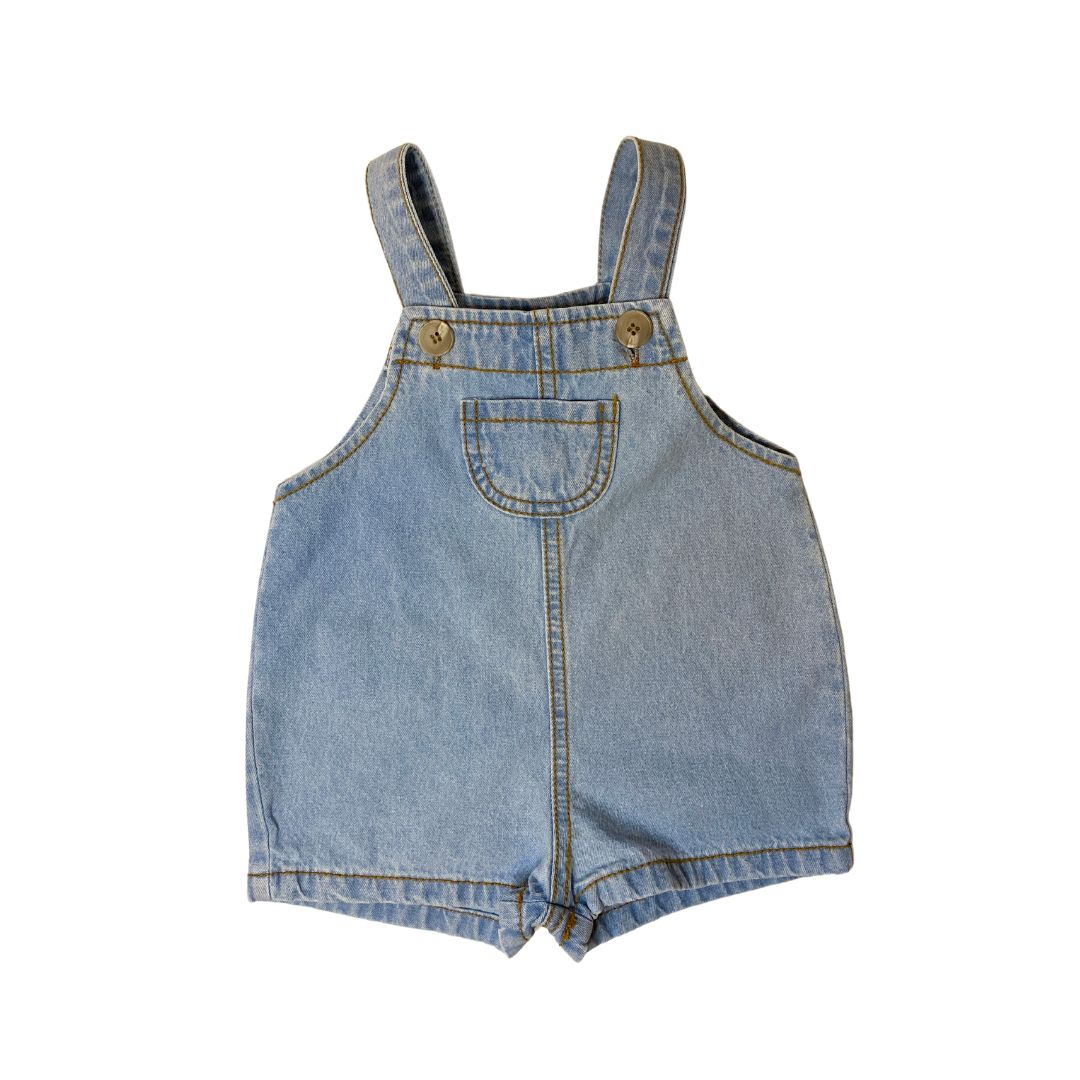 Baby Overall Shorts | Denim
