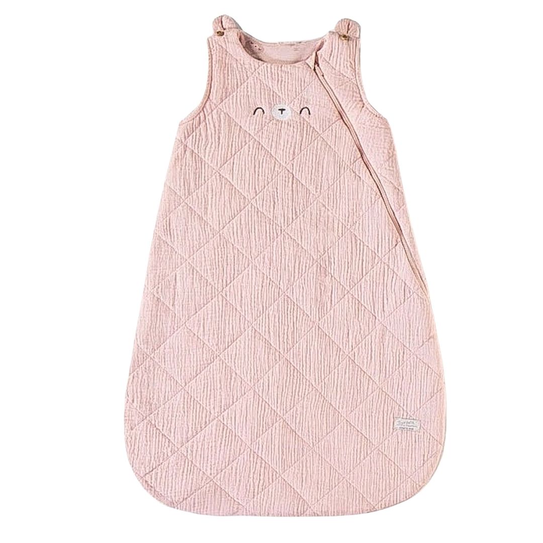 Front of wearable blanket in blush.