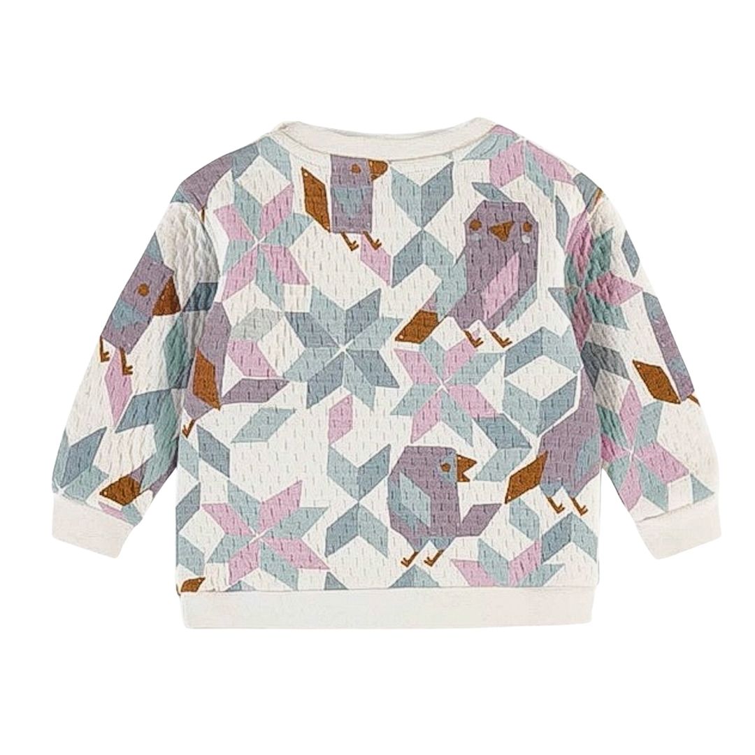 Quilted sweatshirt discount